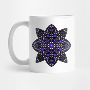 Star Mandala Purple-White Mug